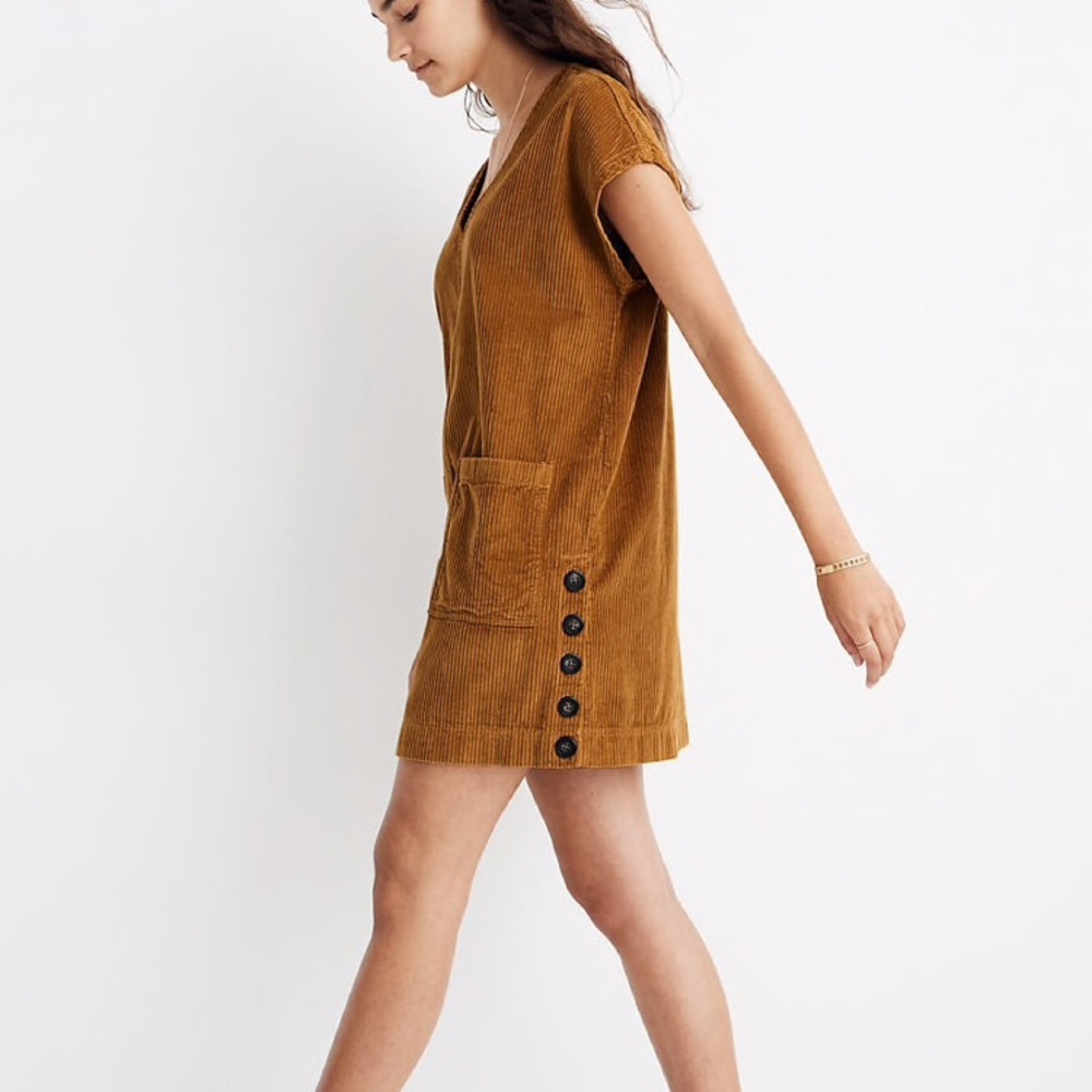 Corduroy Shift Dress